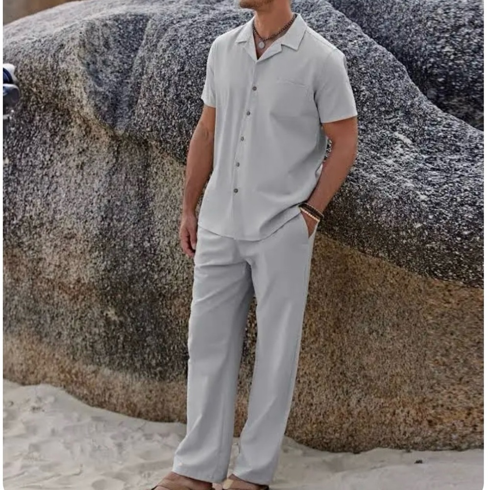 NEW!! COOFANDY linen beach set